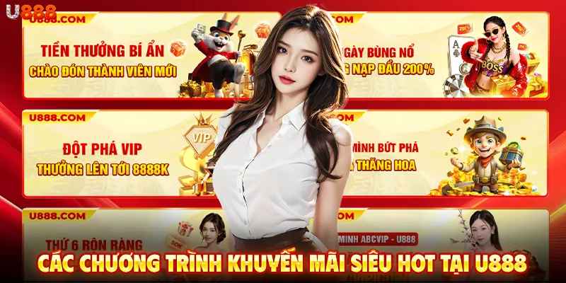 Các chương trình khuyến mãi siêu hot tại U888